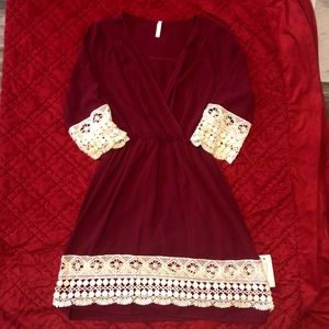 FLASH SALE - Medium Burgundy Dress